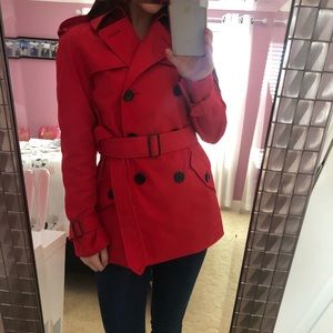 Coach Red Trench Coat